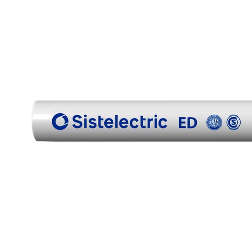 [GEN/TR16ED] CAÑO RIGIDO PVC SISTELECTRIC ED 16MM X3MTS GRIS - GENROD