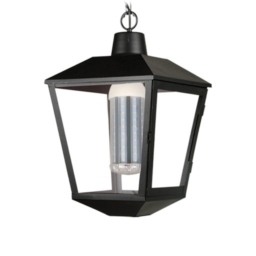 [SJ/5542-02] FAROLA COLGANTE 1XE27 CON ABERTURA LATERAL NEGRO MICRO - SAN JUSTO