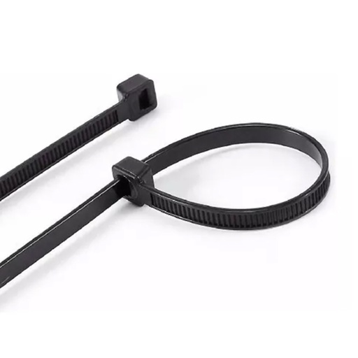 [CDL/7411] PRECINTO 2.5MM X 100MM NEGRO (100 UNI) - CANDELA