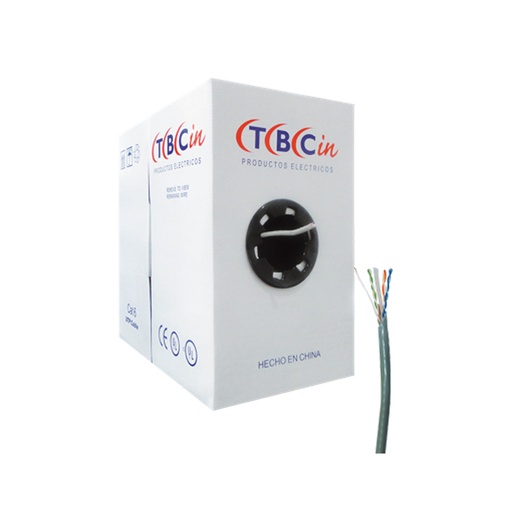 [TBC/UTP-6G] CABLE UTP CATEGORIA 6 COLOR GRIS - TBCIN