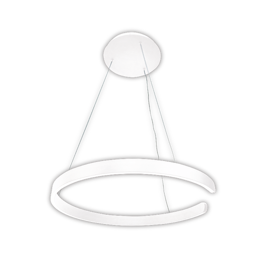 [TBC/EV-R6030-W] COLGANTE LED RING ALUMINIO 34W BLANCA LUZ NEUTRA 600MM - TBCIN