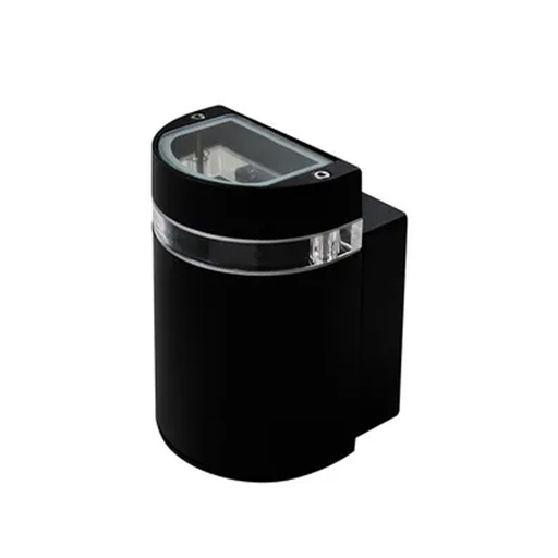 [38046/UNI/NE] DIFUSOR DE ALUMINIO CURVO UNIDIRECCIONAL 1 X GU10 PLAY I NEGRO - 180 ILUMINACION