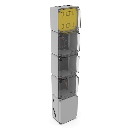 [VARI/4003AN] COLUMNA GABINETE P/ 3 MEDIDORES MONOFASICO ALTO EDENOR  - VARIPLAST