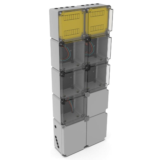 [VARI/4005N] COLUMNA GABINETE P/ 5 MEDIDORES MONOFASICO EDENOR  - VARIPLAST