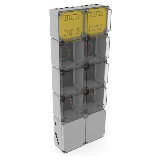 [VARI/4006AN] COLUMNA GABINETE P/ 6 MEDIDORES MONOFASICO ALTO EDENOR  - VARIPLAST