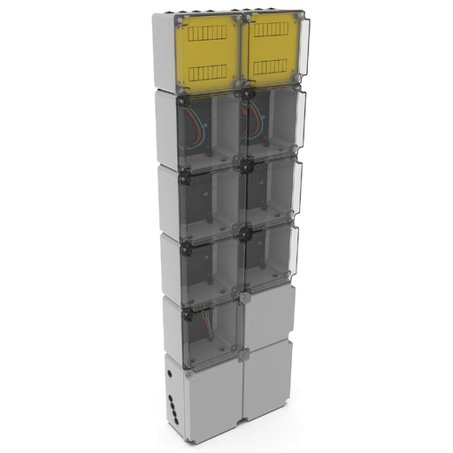 [VARI/4007N] COLUMNA GABINETE P/ 7 MEDIDORES MONOFASICO EDENOR  - VARIPLAST