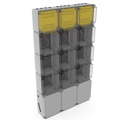 [VARI/4009S] COLUMNA GABINETE P/ 9 MEDIDORES MONOFASICO EDESUR  - VARIPLAST