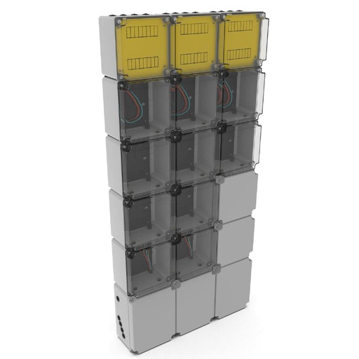 [VARI/4010N] COLUMNA GABINETE P/ 10 MEDIDORES MONOFASICO EDENOR  - VARIPLAST