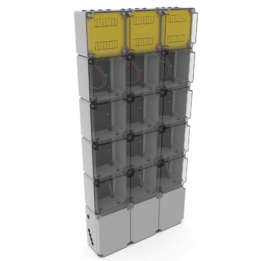 [VARI/4012S] COLUMNA GABINETE P/ 12 MEDIDORES MONOFASICO EDESUR  - VARIPLAST