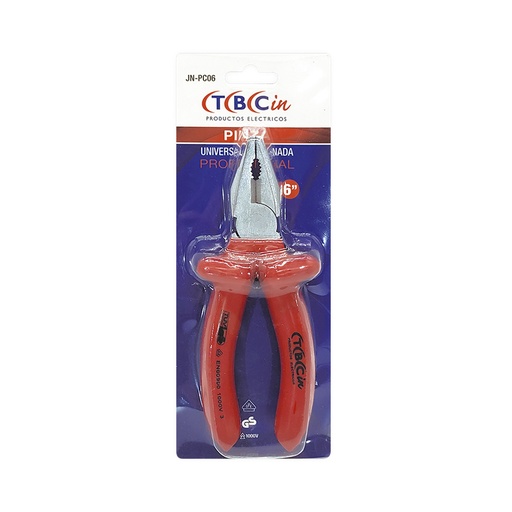 [TBC/JN-PC06] PINZA UNIVERSAL PROFESIONAL 6 PULG AISLACION 1000V - TBCIN