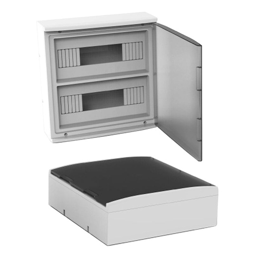 [VARI/AR-9124/60] CAJA TABLERO PARA TERMICAS 24 BOCAS/POLOS EXTERIOR 289X284X102MM  ARMONY - VARIPLAST