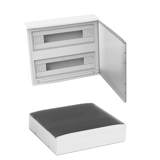 [VARI/AR-9136/60] CAJA PARA TERMICAS 36 BOCAS/POLOS DIN SOBREPONER EXTERIOR 333X390X102 VARIPLAST ARMONY - VARIPLAST