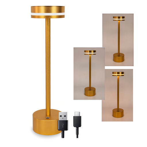 [PL/VDT-3G] VELADOR BOTON DIM LUZ DIA-NEUTRA-CALIDA GOLD - PRACTILED