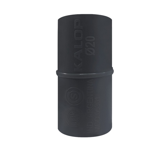 [KL05321] UNION 20MM PARA CAÑO RIGIDO PVC NEGRO - KALOP