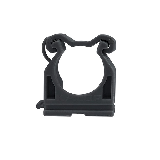 [KL05623] GRAMPA 25MM PARA CAÑO RIGIDO PVC NEGRO - KALOP