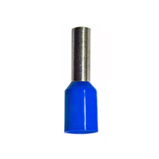 [TBC/TUB1600] TERMINAL PREAISLADO PUNTERA TUBULAR HUECA 16,00MM AZUL (Precio unit / bolsa x100) - TBCIN