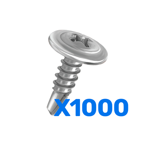 [1000T1] TORNILLO AUTOPERFORANTE T1 8 X 1/2 PULG (X 1000U)