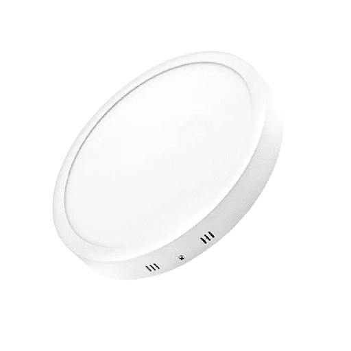 [PL/PRE12-9]  PLAFON LED APLICAR 12W CIRCULAR  LUZ DIA MARCO BLANCO - PRACTILED