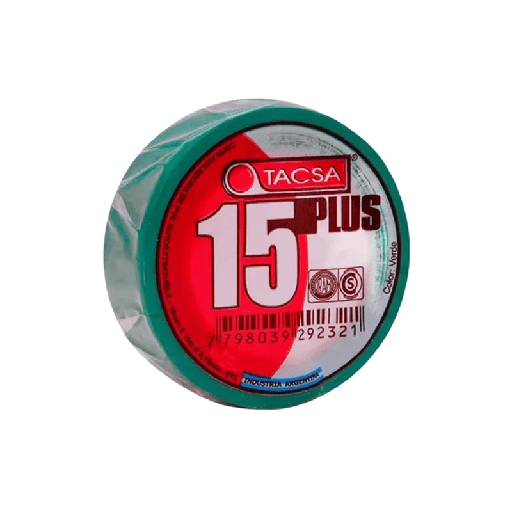 [TA-10V] CINTA AISLADORA VERDE 10 MTS  - TACSA