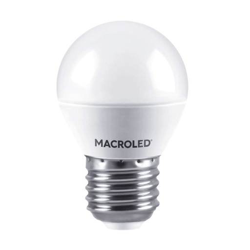 [G45-6-E27-CW] LAMPARA LED GOTA 6W LUZ DIA E27  - MACROLED