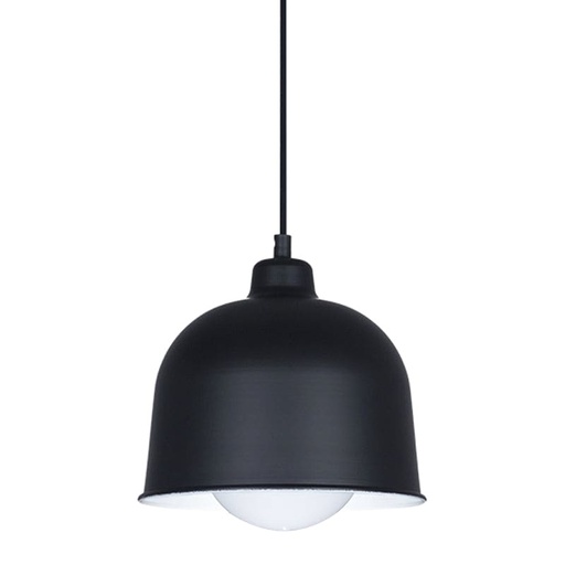 [LK/3681] COLGANTE ALUMINIO FYLLO Ø21 CM COLOR NEGRO E27  - LEUK