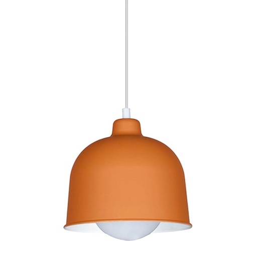 [LK/3684] COLGANTE ALUMINIO FYLLO Ø21 CM COLOR NARANJA E27  - LEUK