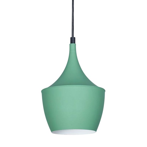 [LK/3761] LAMPARA COLGANTE LAMPA VERDE ALUMINIO Ø16CM  - LEUK