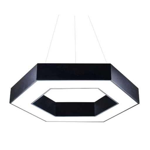 [LK/4064] COLGANTE METAL LED INTEGRADO KIRIE 40 CM 30W COLOR NEGRO LUZ CALIDA (3000K) - LEUK