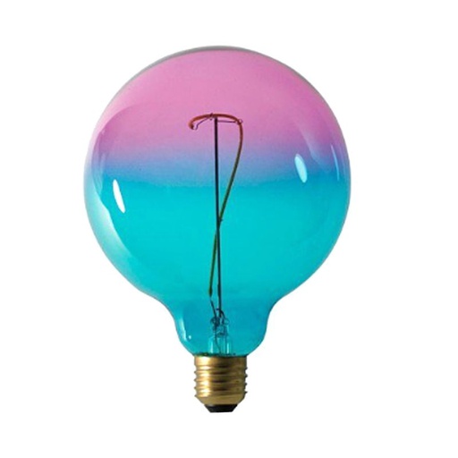 [LE2061] LAMPARA GLOBO LED G125 AZUL+ROSA 4W LUZ CALIDA  - TRYXTON