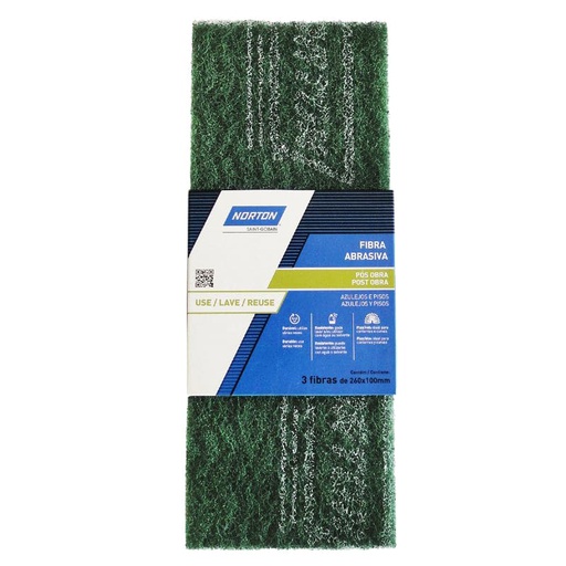 [NT/315386] FIBRA ABRASIVA POST OBRA VERDE 100X260MM (3 FIBRAS)  - NORTON