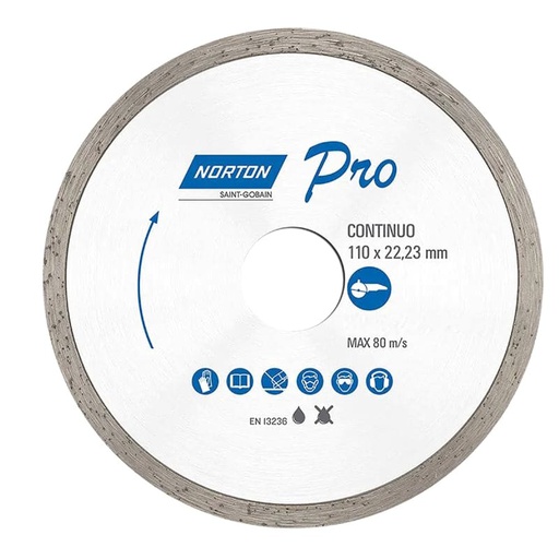 [NT/624366] DISCO DIAMANTADO CONTINUO PRO 110X5,0X22,2MM  - NORTON