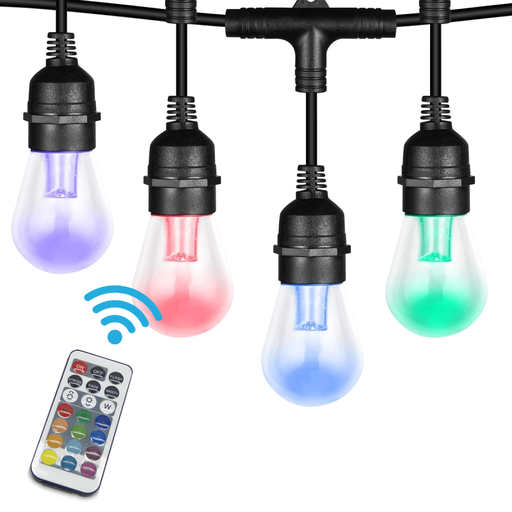 [TBC/EV-1215-RGB] GUIRNALDA A LED RGB + CONTROL REMOTO 15 LAMPARAS 12MTS IP65 - TBCIN