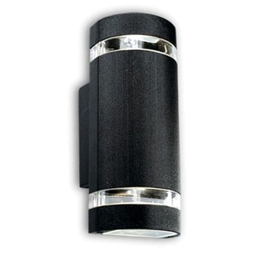 [ART/40037] APLIQUE BIDIRECCIONAL ECO GU10 ALUMINIO NEGRO APTO INTEMPERIE - ARTELUM