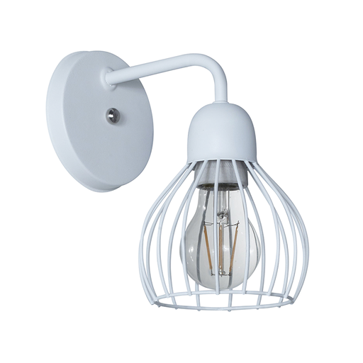 [AP-128BL] APLIQUE DE PARED JAULA PORTO 1 LUZ E27 BLANCO - FERROLUX