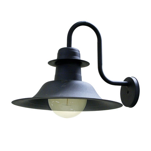 [AP-130NG] APLIQUE DE PARED SOMBRERO NORDICA E27 NEGRO - FERROLUX